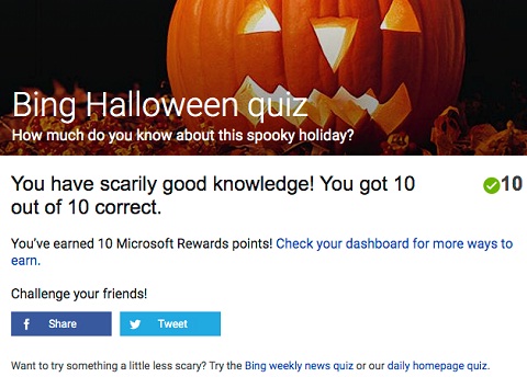 Bing Halloween Quiz Bingweeklyquiz Com