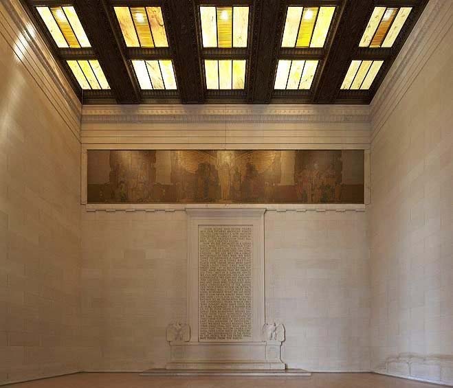 inside the memorial's south chamber